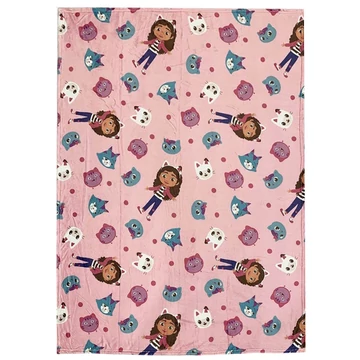 Gabi babaháza Cats flanel takaró 110x150cm