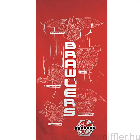 Bakugan fürdőlepedő, strand törölköző 70x140cm