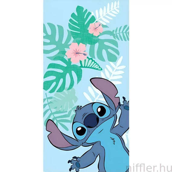 Disney Lilo és Stitch, A csillagkutya fürdőlepedő, strand törölköző 70x140cm (Fast Dry)