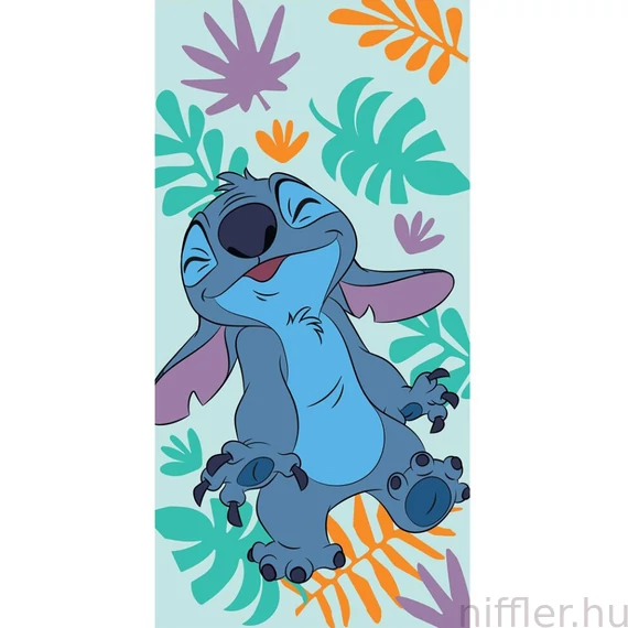 Disney Lilo és Stitch, A csillagkutya Fun Colores fürdőlepedő, strand törölköző 70x140cm