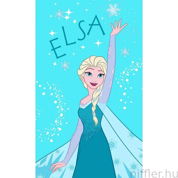 Disney Jégvarázs Elsa kéztörlő, arctörlő, törölköző 30x50 cm