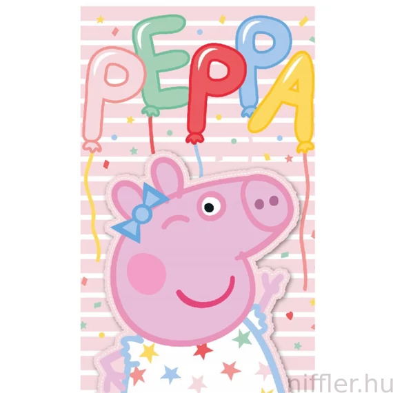 Peppa malac Party kéztörlő, arctörlő, törölköző 30x50 cm