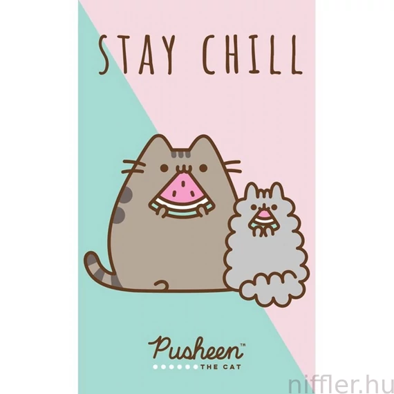 Pusheen Stay Chill kéztörlő, arctörlő, törölköző 30x50 cm