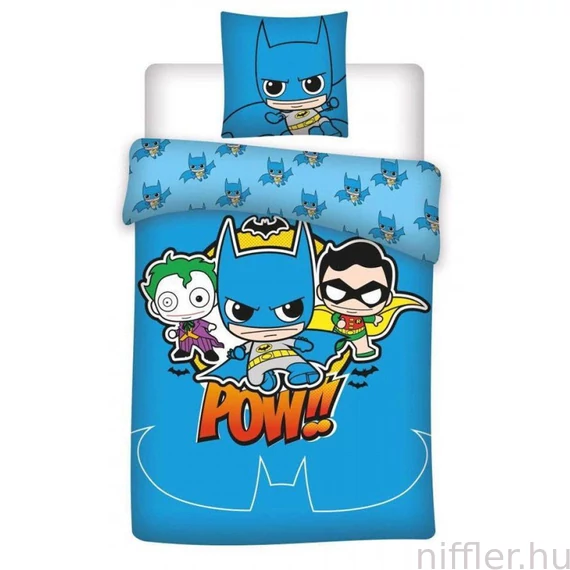 Batman POW! gyerek ágyneműhuzat 100×140cm, 40×45 cm