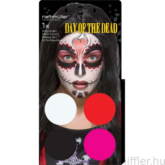 Day of the Dead arcfesték, smink szett