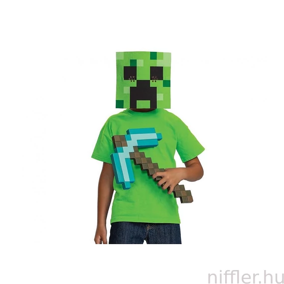 Minecraft csákány és maszk szett