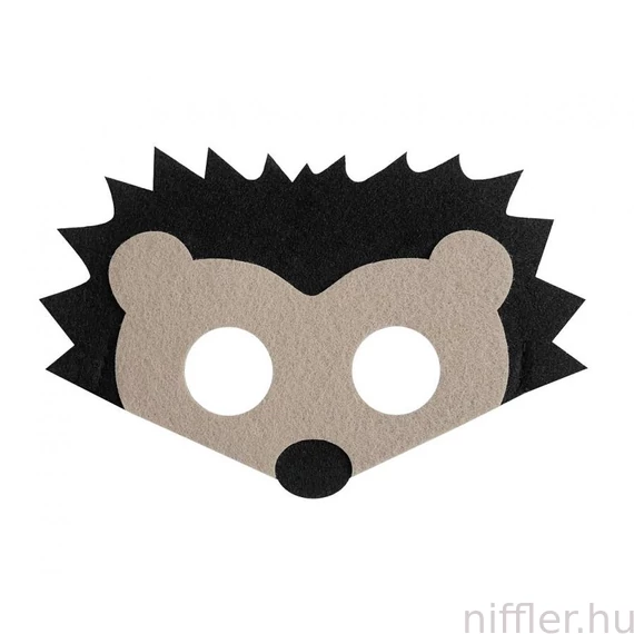 Sün Hedgehog filc maszk 17,5 cm