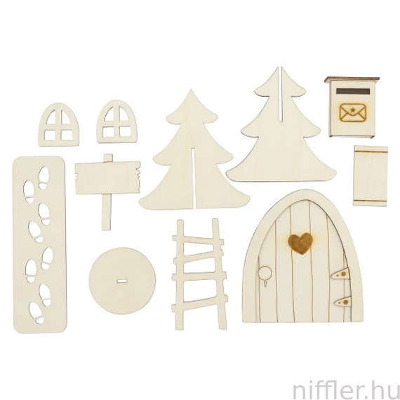 Téli erdő Winter Woodland fa dekorációs szett