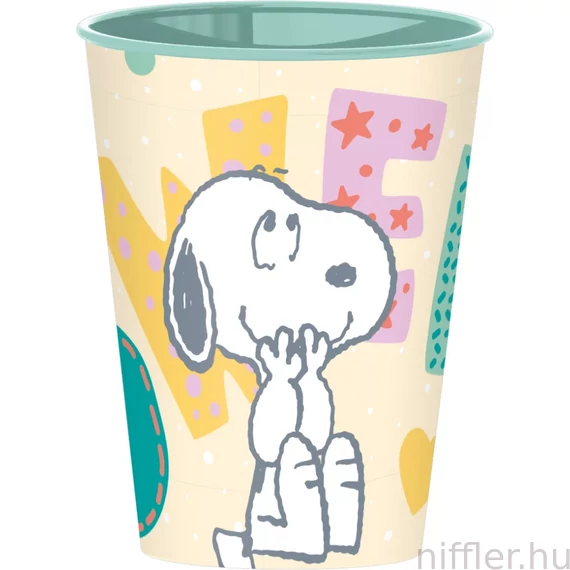 Snoopy műanyag pohár 260 ml