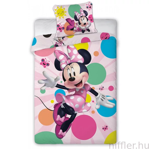 Disney Minnie Dotted ágyneműhuzat 140×200cm, 70×90 cm