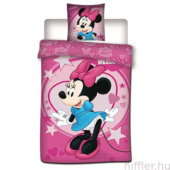 Disney Minnie Sweetheart ágyneműhuzat 140×200cm, 63×63 cm microfibre