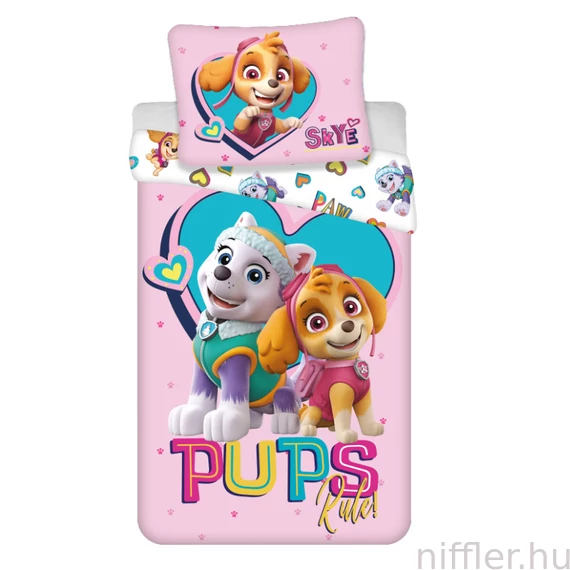 Mancs Őrjárat Pups Rule ágyneműhuzat 140×200cm, 70×90 cm microfibre