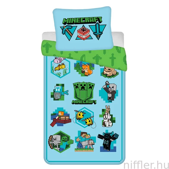 Minecraft Icons ágyneműhuzat 140×200cm, 70×90 cm
