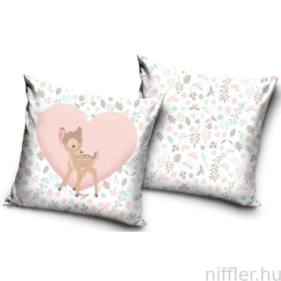Disney Bambi Love párnahuzat 40x40 cm Velúr