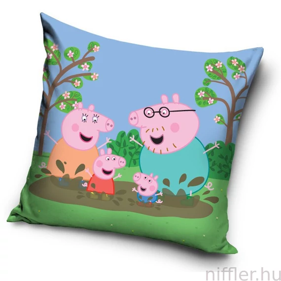 Peppa malac Mud párnahuzat 40x40 cm Velúr