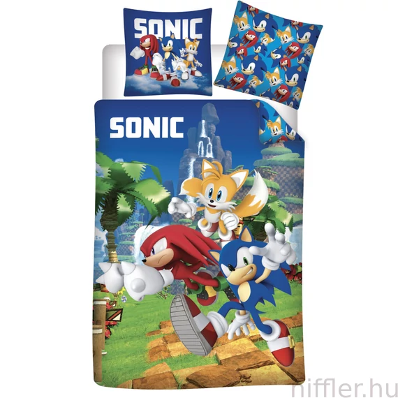 Sonic a sündisznó Speedy Dreams ágyneműhuzat 140×200cm, 70×90 cm