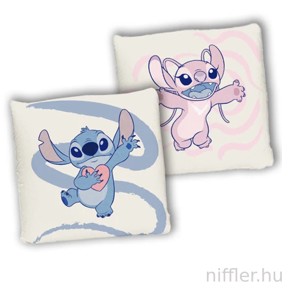 Disney Lilo és Stitch, A csillagkutya Lovers párna, díszpárna 40x40 cm