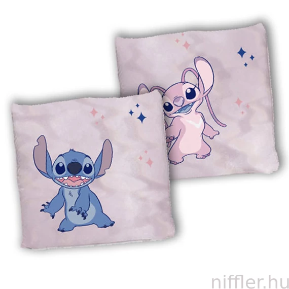 Disney Lilo és Stitch, A csillagkutya Pink párna, díszpárna 40x40 cm