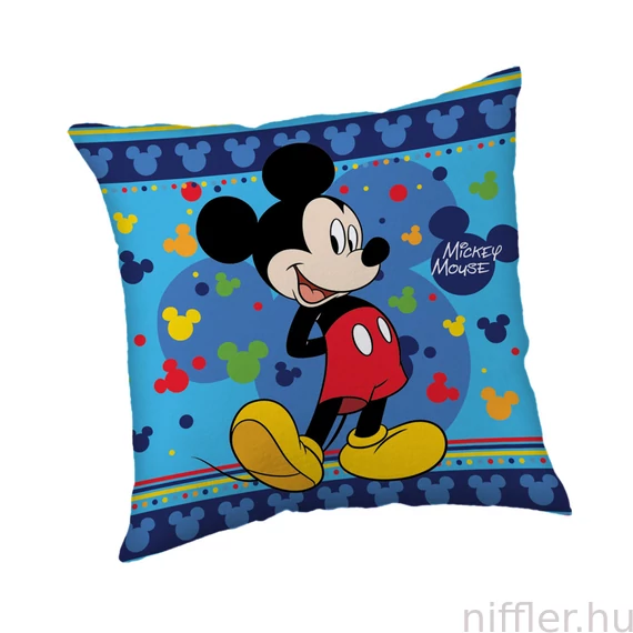 Disney Mickey Blue párna, díszpárna 40x40 cm