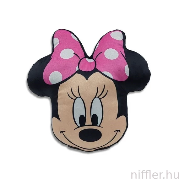 Disney Minnie Head 3D formapárna, díszpárna 35 cm Velúr