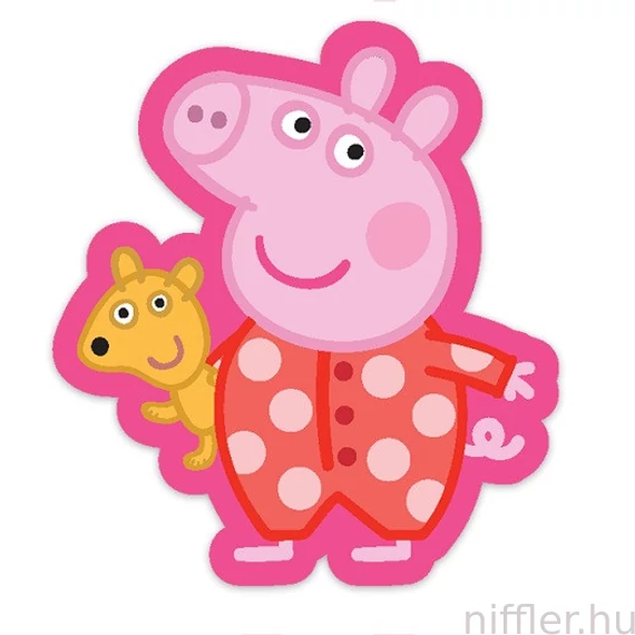 Peppa malac Sleep formapárna, díszpárna 31x34 cm