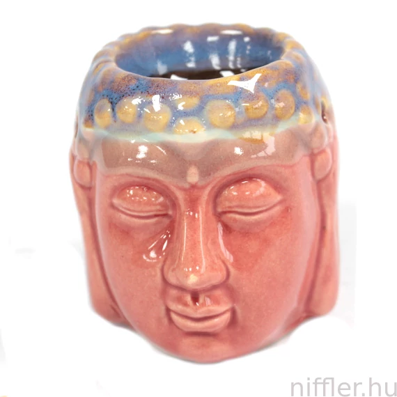 Buddha Aromalámpa - Világosrózsaszín és Zöldeskék