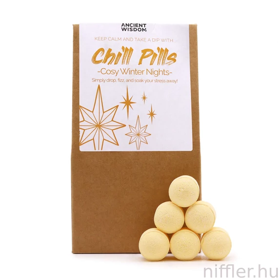 Pezsgő Fürdőtabletták Ajándékcsomagolásban 350g - Kellemes Téli Esték