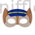 Kép 1/2 - Kutyás Dog Brigade Police filc maszk 18 cm