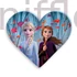 Kép 2/2 - Disney Jégvarázs Leaf formapárna díszpárna 35x30 cm Velúr