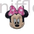 Kép 1/3 - Disney Minnie Head 3D formapárna, díszpárna 35 cm Velúr