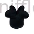 Kép 2/3 - Disney Minnie Head 3D formapárna díszpárna 35 cm Velúr