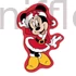 Kép 1/2 - Disney Minnie Jolly karácsonyi 3D formapárna, díszpárna 35 cm Velúr