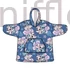 Kép 2/2 - Disney Lilo és Stitch A csillagkutya Hibiscus belebújós plüss polár takaró poncsó 3-6 év