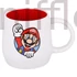 Kép 3/4 - Super Mario kerámia bögre, 350 ml, egyedi piros belsővel